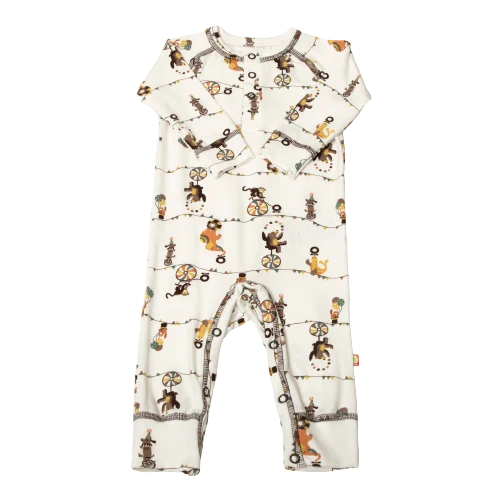 Katvig Jumpsuit mit Muster – Cremeweiß