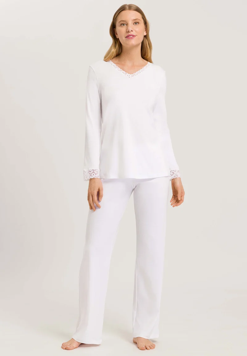 Moments NW L/SLV Pajama | white 077041-070101