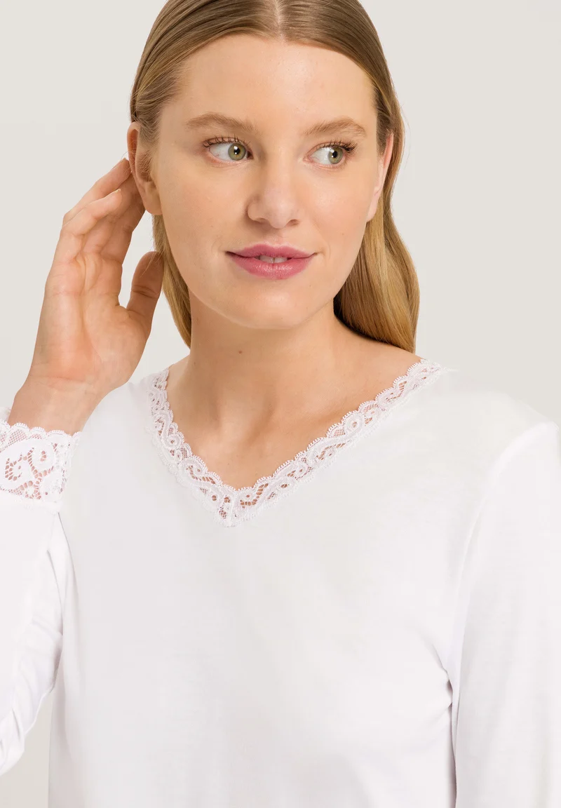 Moments NW L/SLV Pajama | white 077041-070101