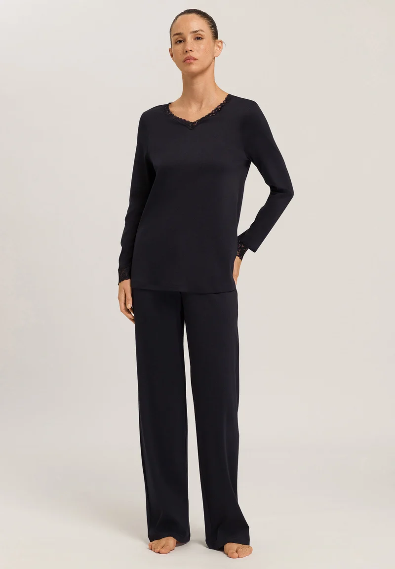 Moments NW L/SLV Pajama | black 077041-070019