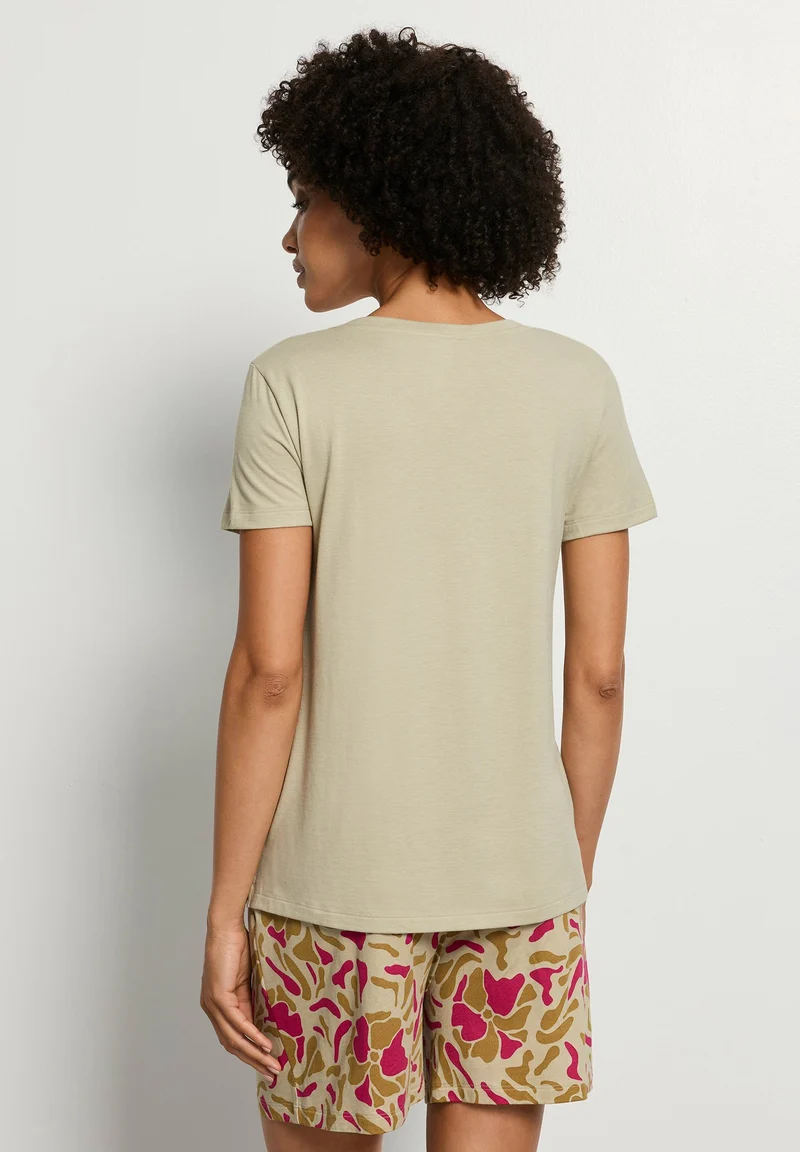 Sleep & Lounge S/SLV Shirt | olive stem 074842-072661