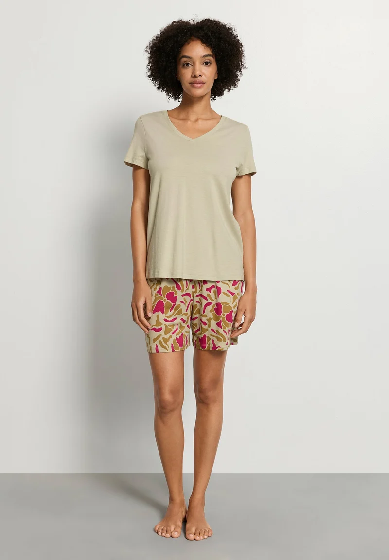 Sleep & Lounge S/SLV Shirt | olive stem 074842-072661