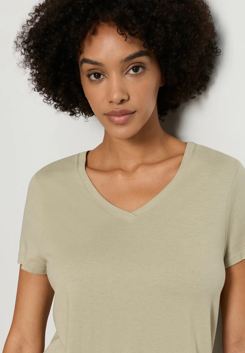 Sleep & Lounge S/SLV Shirt | olive stem 074842-072661