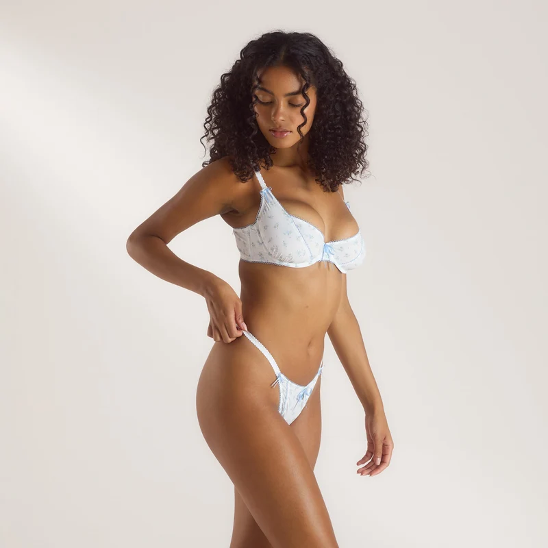 Summer Balcony Bra - Blue Floral
