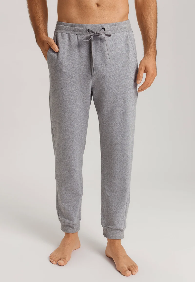 Natural Living Long Pants | grey melange 075773-073014