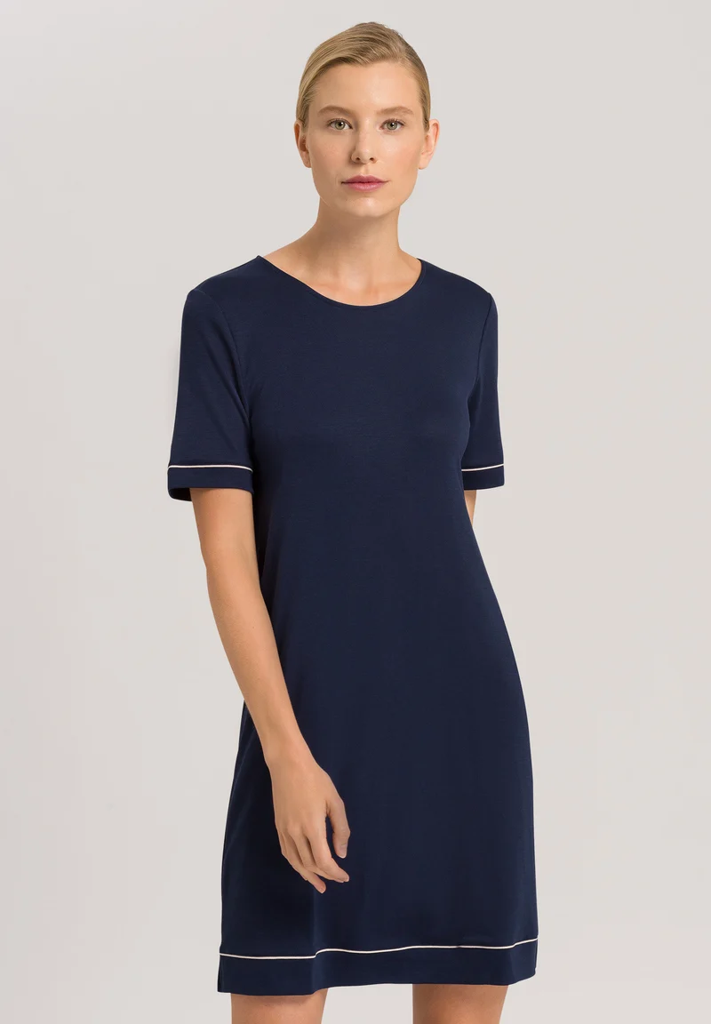Natural Comfort S/SLV Nightdress 90cm | deep navy 077963-071610