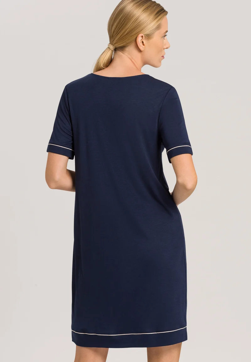 Natural Comfort S/SLV Nightdress 90cm | deep navy 077963-071610