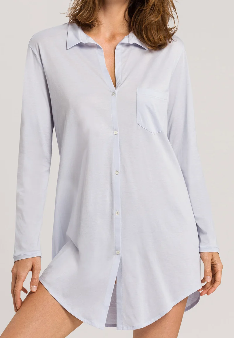 Cotton Deluxe L/SLV Nightdress 90cm | blue glow 077958-070511
