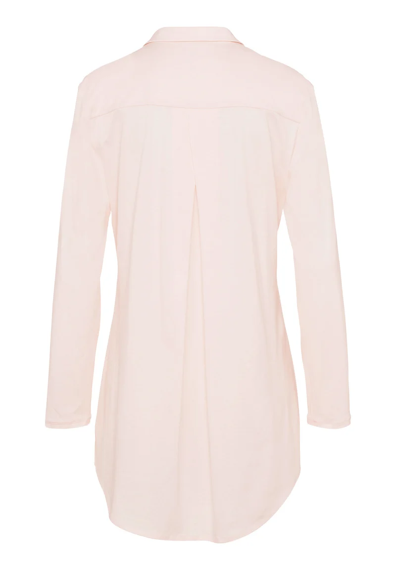 Cotton Deluxe L/SLV Nightdress 90cm | crystal pink 077958-071334