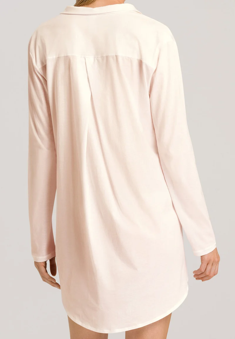 Cotton Deluxe L/SLV Nightdress 90cm | crystal pink 077958-071334
