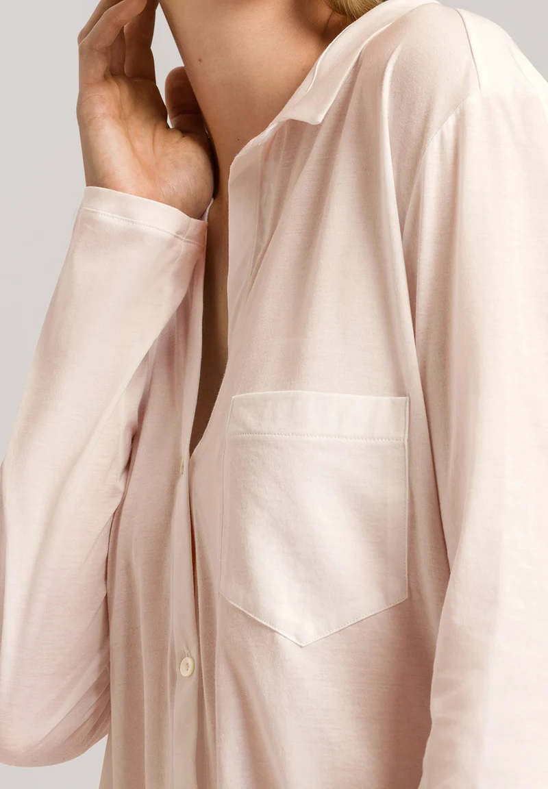 Cotton Deluxe L/SLV Nightdress 90cm | crystal pink 077958-071334