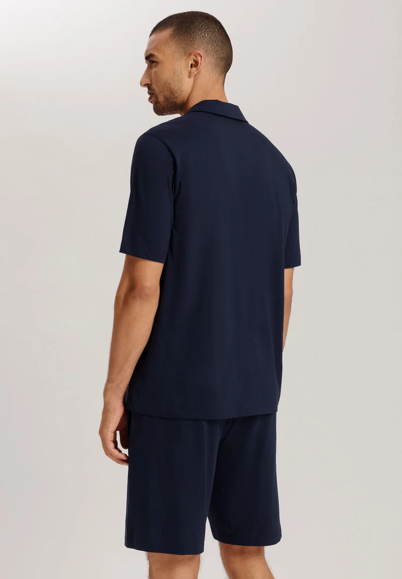 Night & Day S/SLV Henley Shirt | deep navy 075752-071610