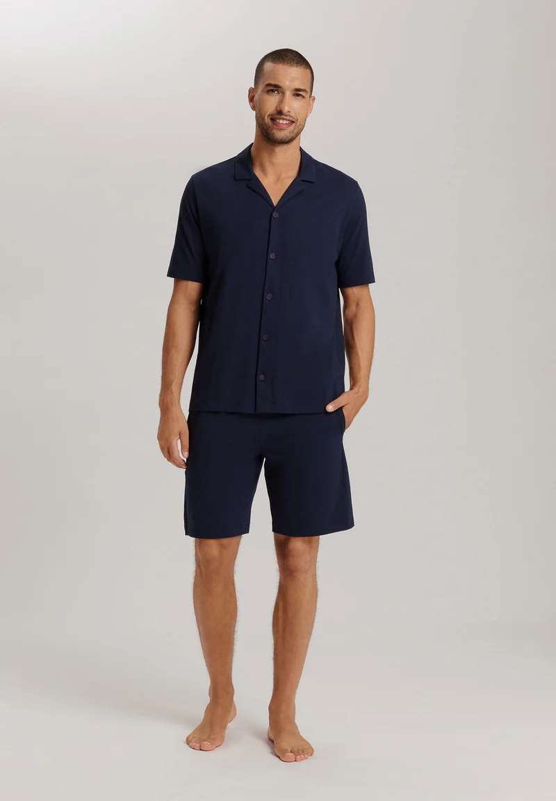 Night & Day S/SLV Henley Shirt | deep navy 075752-071610