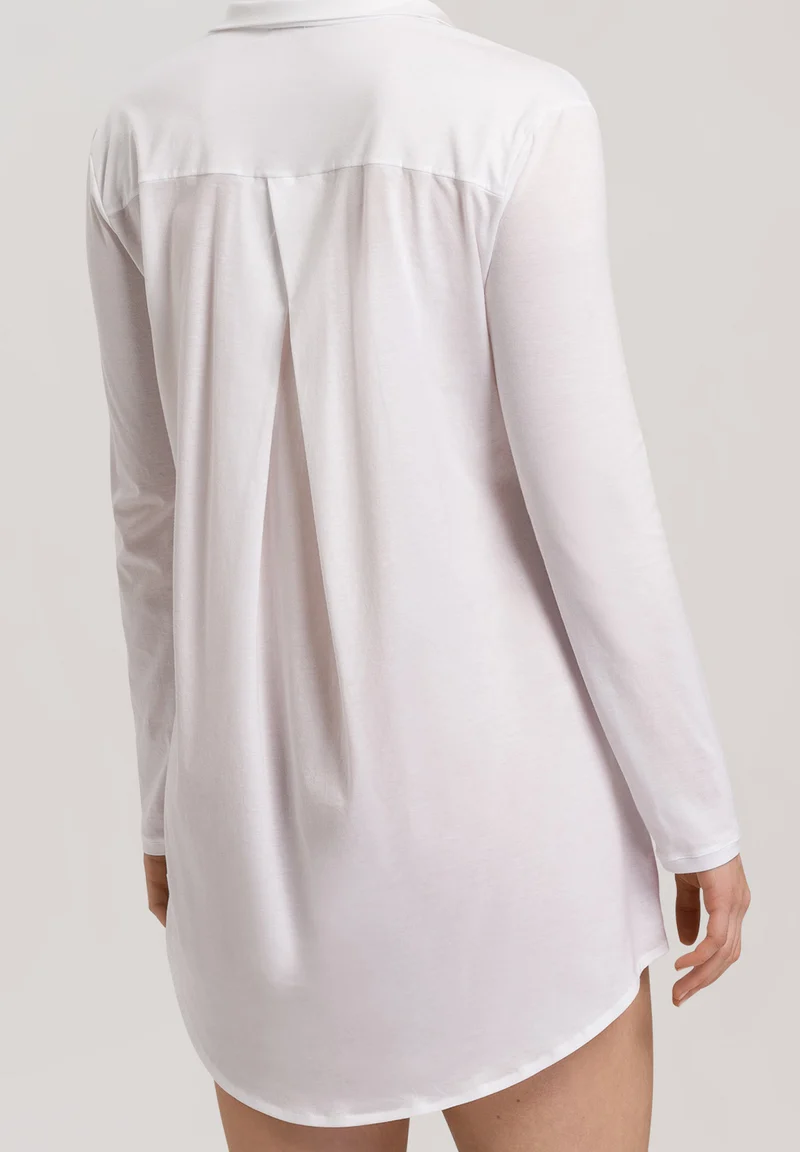 Cotton Deluxe L/SLV Nightdress 90cm | white 077958-070101