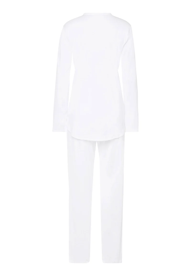 Cotton Deluxe L/SLV Pajama | white 077956-070101