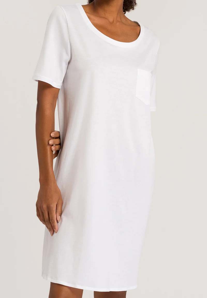 Cotton Deluxe S/SLV Nightdress 90cm | white 077953-070101