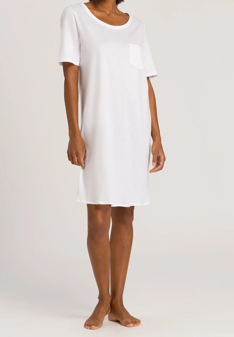 Cotton Deluxe S/SLV Nightdress 90cm | white 077953-070101