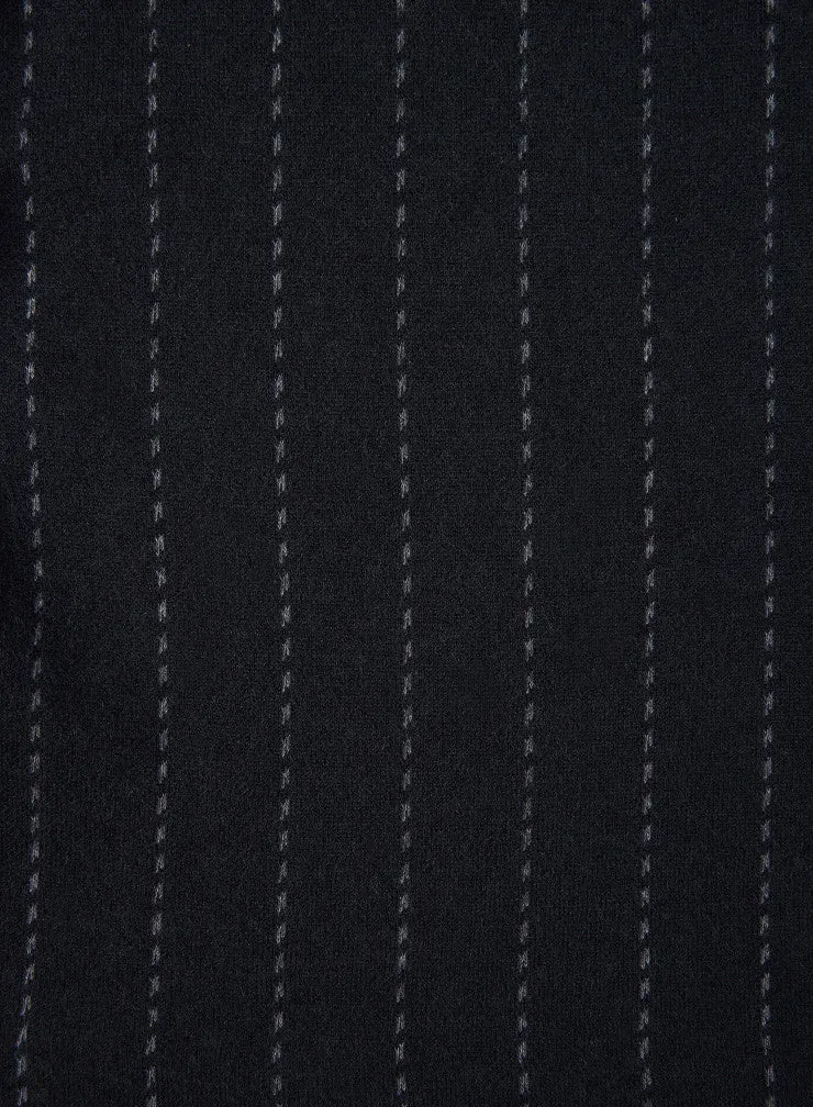 Pinstripe Jacket Black