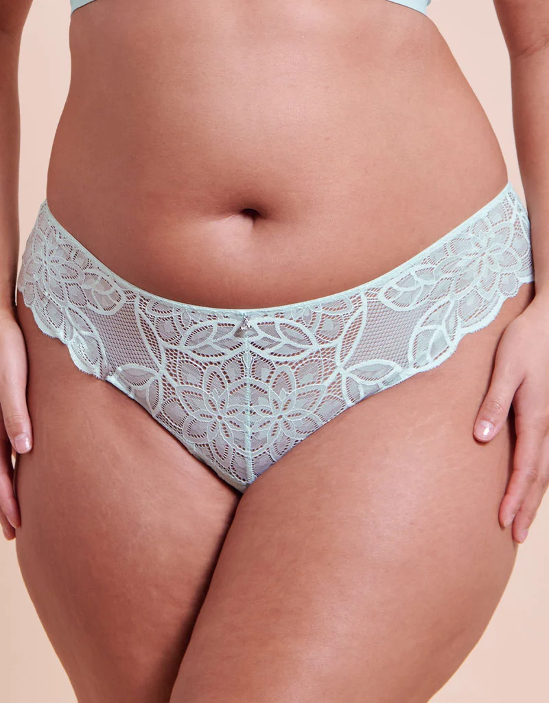 Curvy Kate Lovelace Brazilian Brief Pale Mint