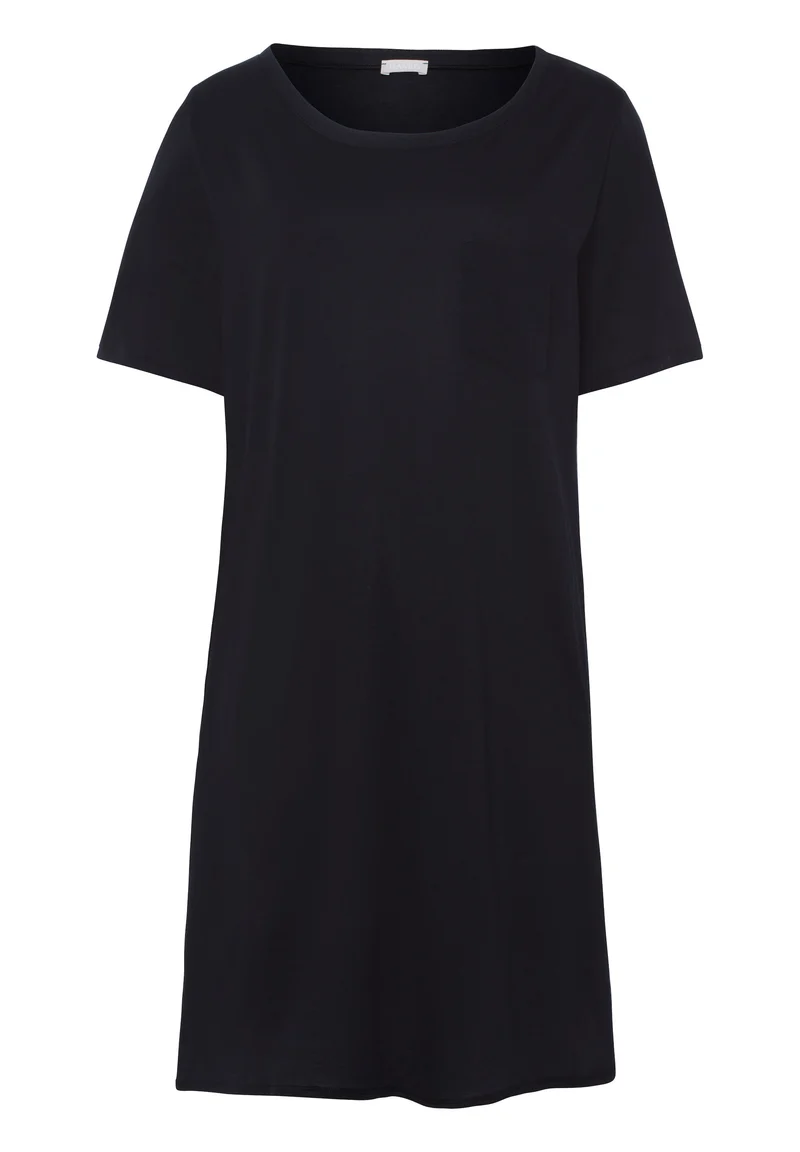 Cotton Deluxe S/SLV Nightdress 90cm | black 077953-070019