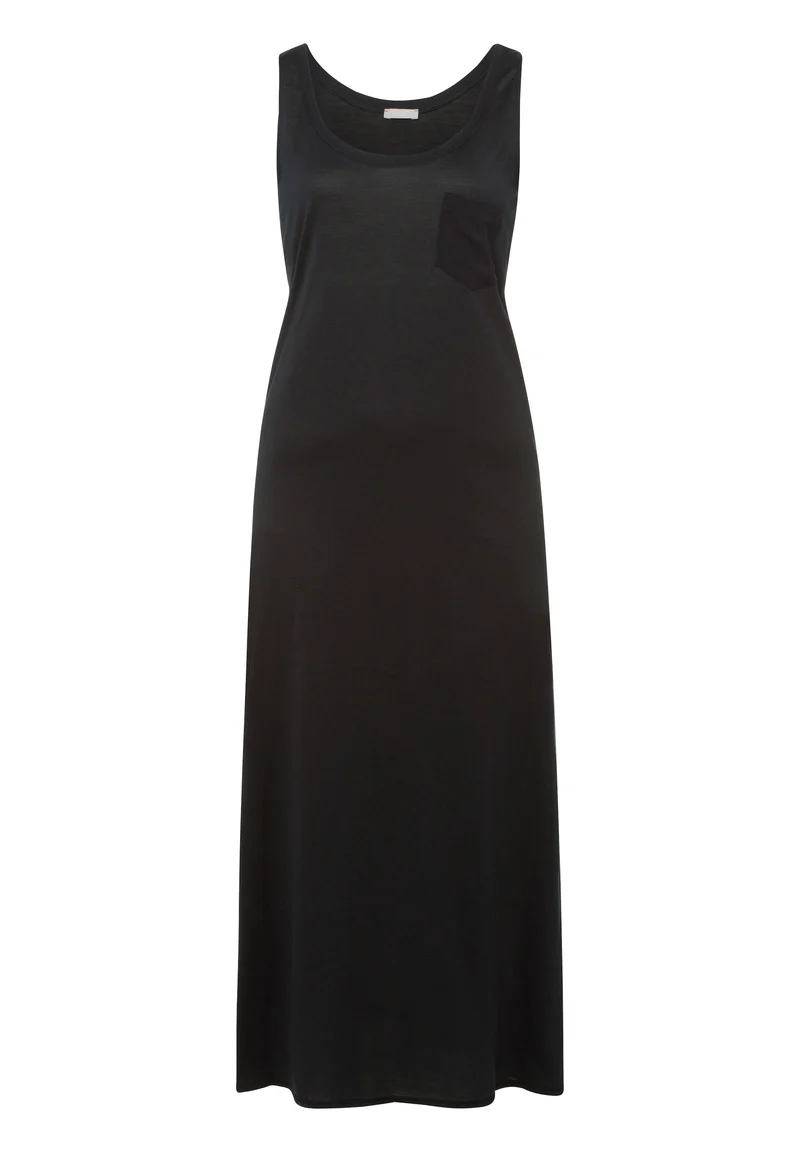 Cotton Deluxe Sleeveless Nightdress 130cm | black 077951-070019