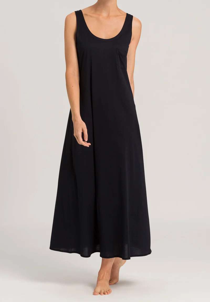 Cotton Deluxe Sleeveless Nightdress 130cm | black 077951-070019