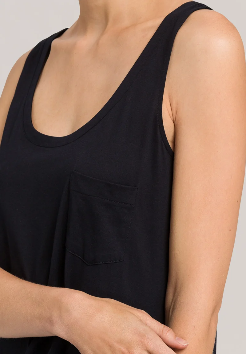 Cotton Deluxe Sleeveless Nightdress 130cm | black 077951-070019