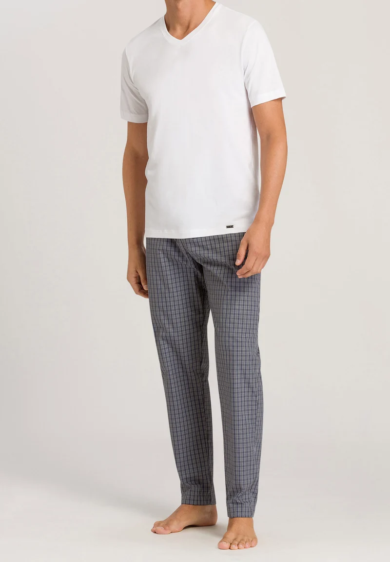 Living Shirts S/SLV Shirt V-Neck | white 075051-070101