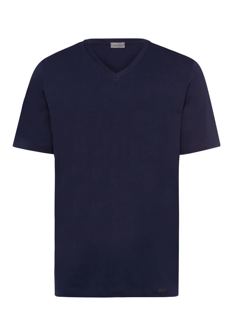 Living Shirts S/SLV Shirt V-Neck | deep navy 075051-071610