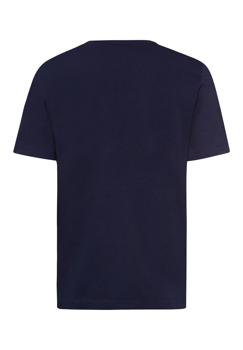 Living Shirts S/SLV Shirt V-Neck | deep navy 075051-071610