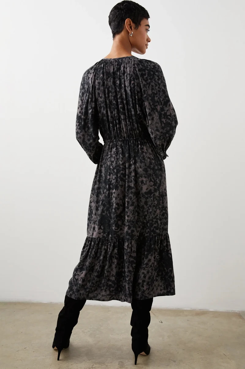 Cece Charcoal Tortoise Dress