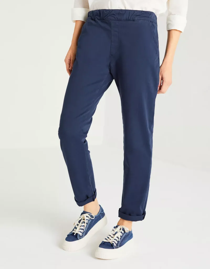 Suzie Chino Trousers Dark Navy