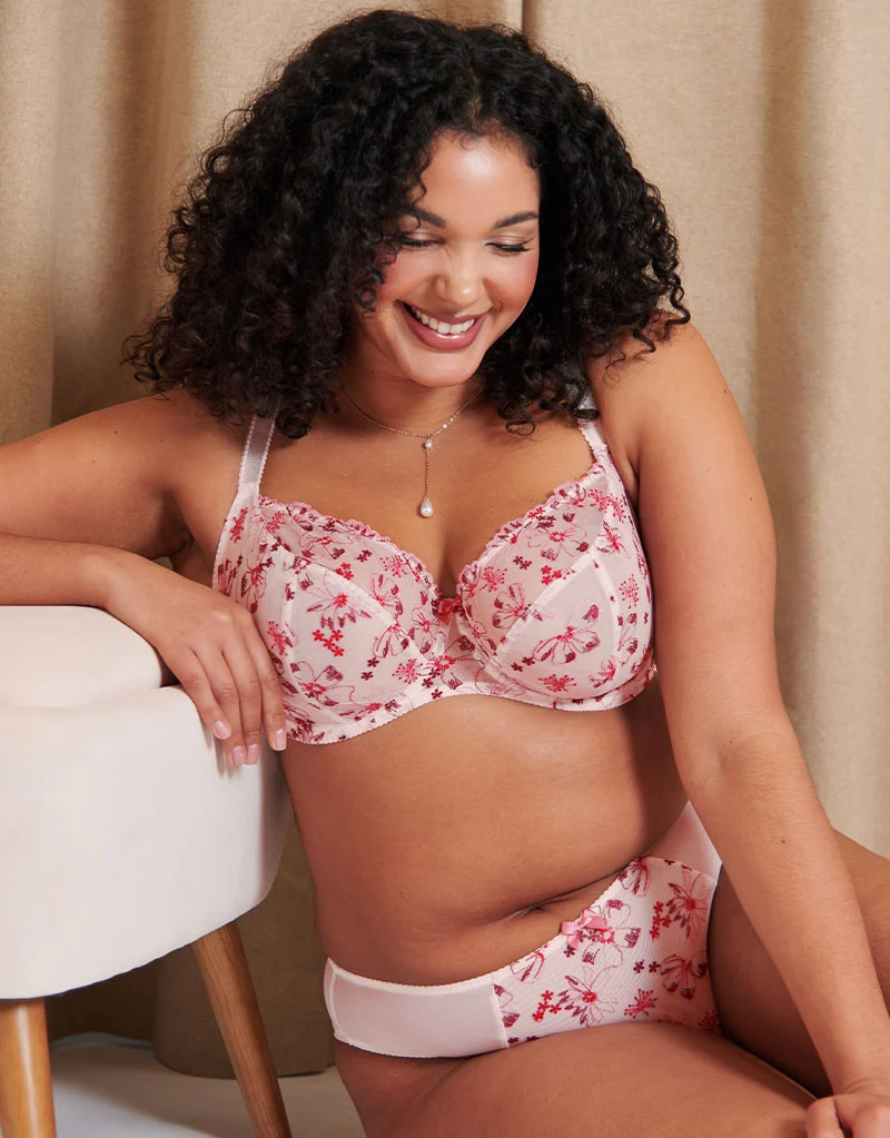 Flirtelle Rosie Brazilian Brief Cream/Berry Mix