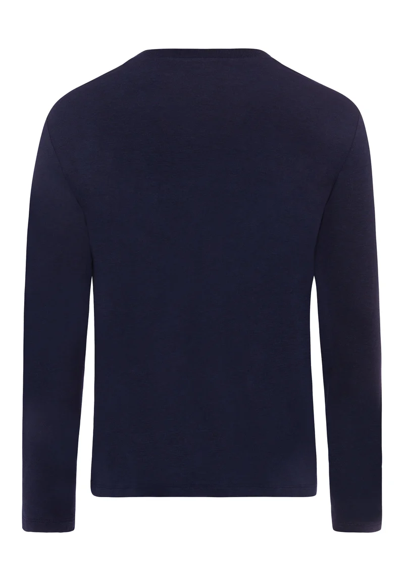Casuals L/SLV Shirt V-Neck | deep navy 075036-071610