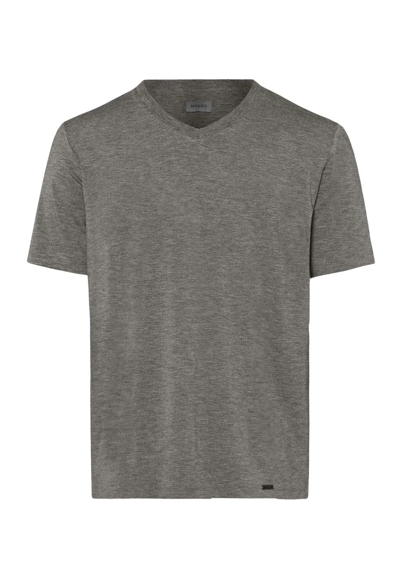 Casuals S/SLV Shirt V-Neck | stone melange 075035-071945