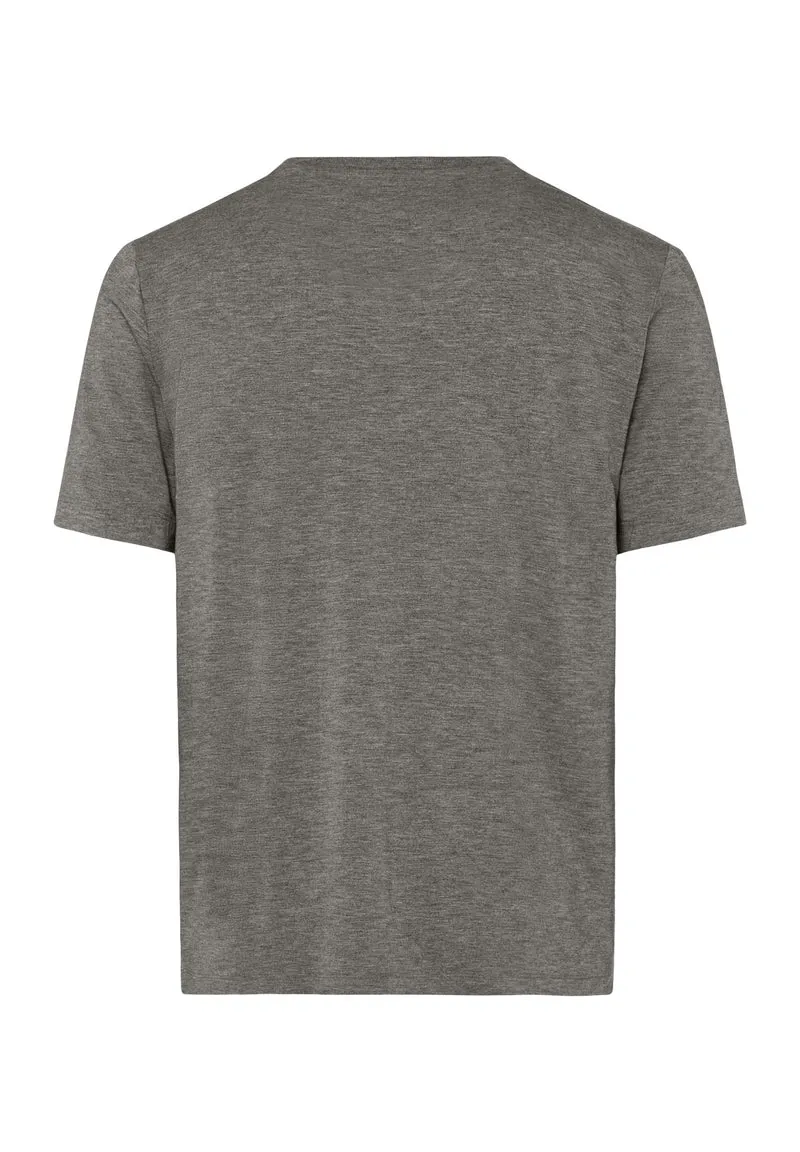 Casuals S/SLV Shirt V-Neck | stone melange 075035-071945
