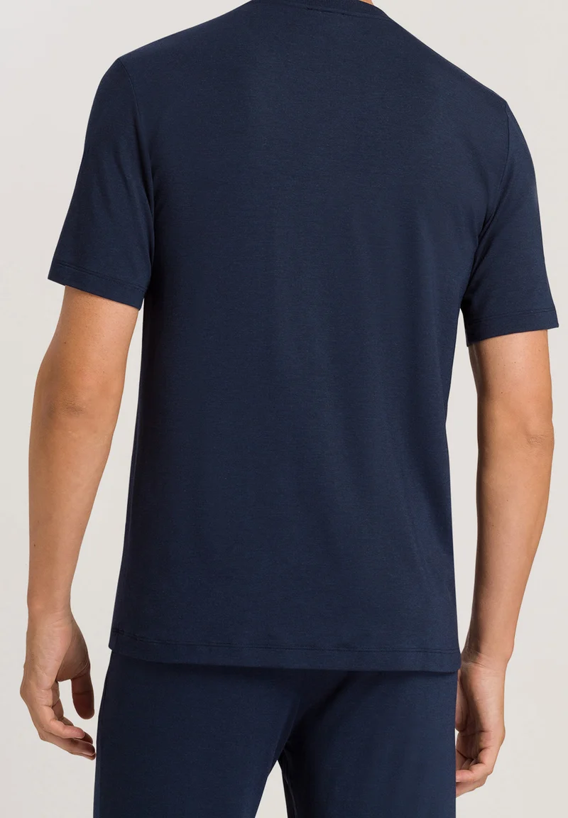 Casuals S/SLV Shirt V-Neck | deep navy 075035-071610