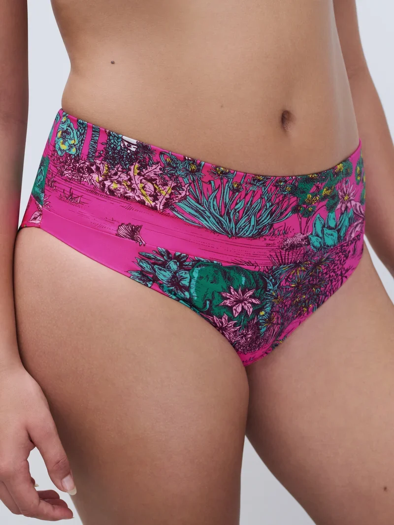 Chantelle Bademode - Sauvage Full Brief Pink Jungle