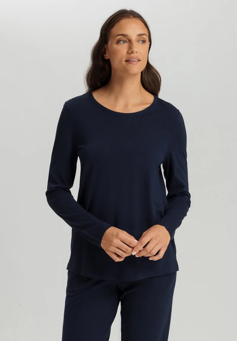 Sleep & Lounge L/SLV Shirt | deep navy 074844-071610