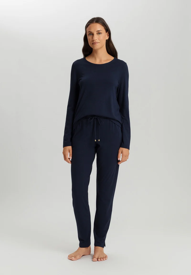 Sleep & Lounge L/SLV Shirt | deep navy 074844-071610