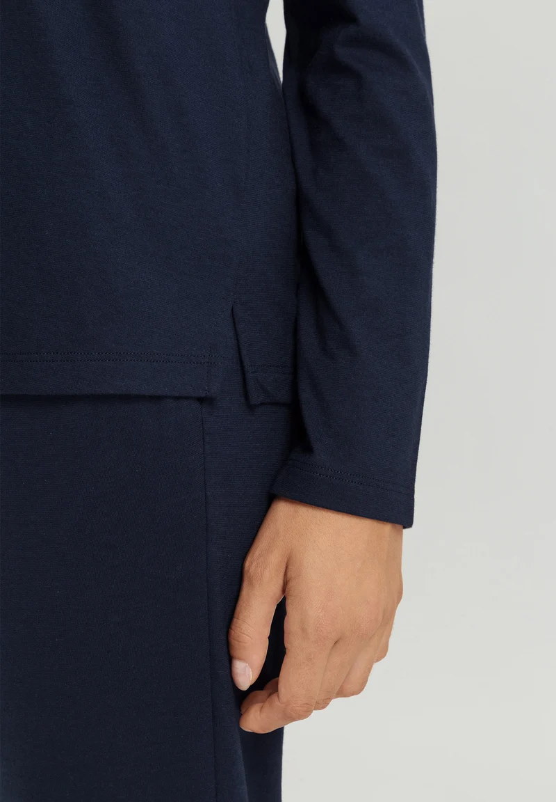 Sleep & Lounge L/SLV Shirt | deep navy 074844-071610