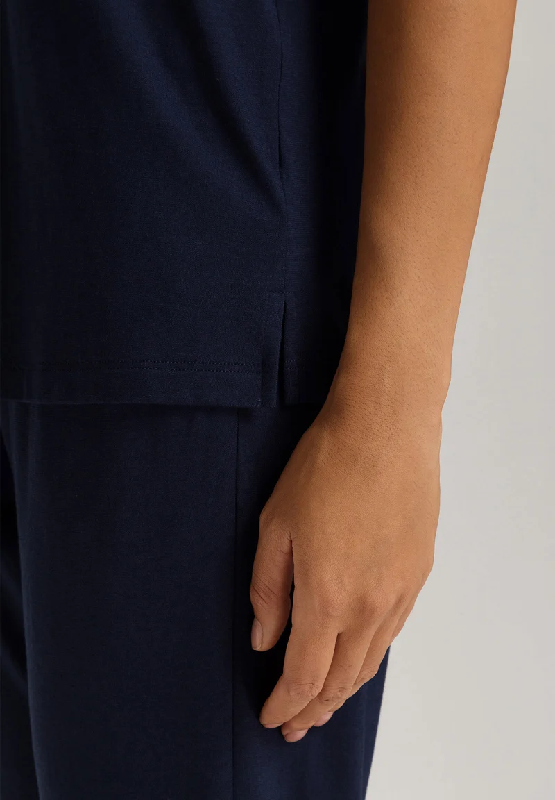 Sleep & Lounge S/SLV Shirt | deep navy 074842-071610