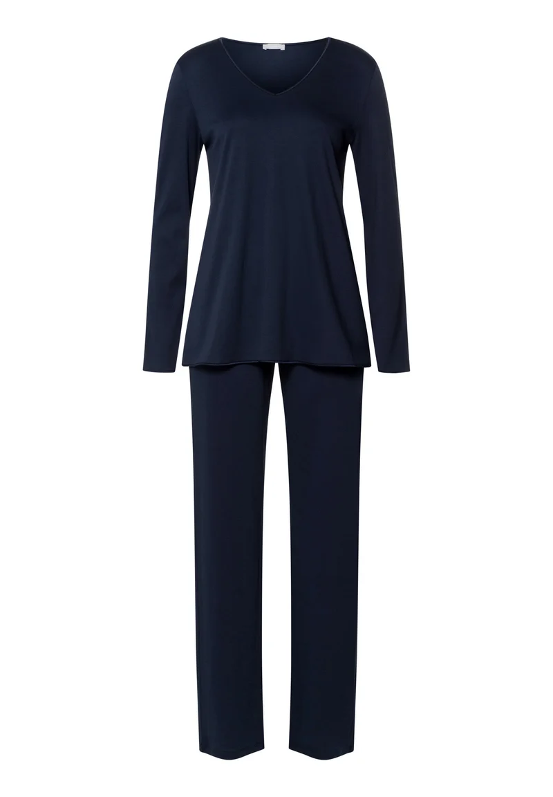 Cotton Silk L/SLV Pajama | deep navy 074816-071610