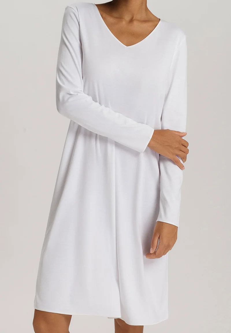 Cotton Silk L/SLV Nightdress 100cm | white 074815-070101