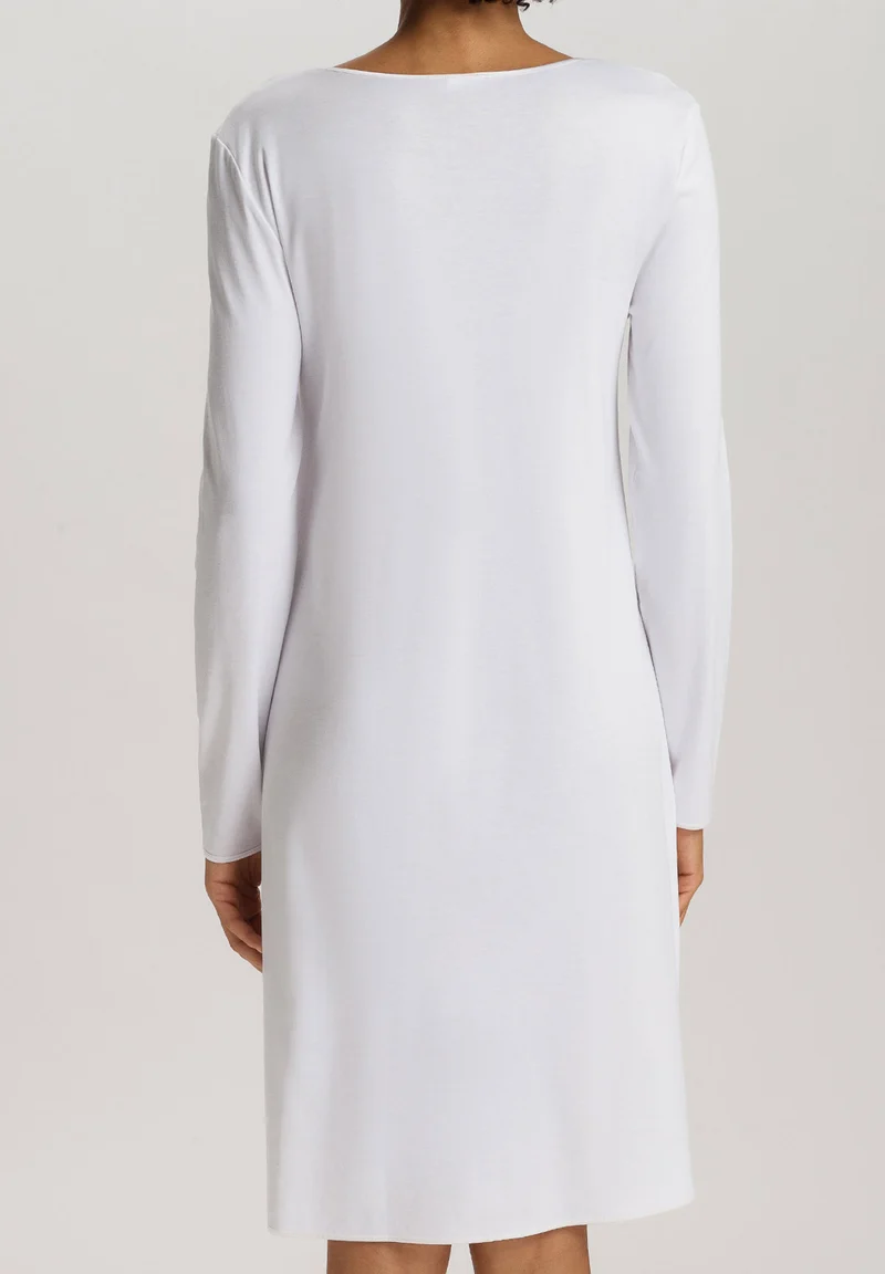 Cotton Silk L/SLV Nightdress 100cm | white 074815-070101