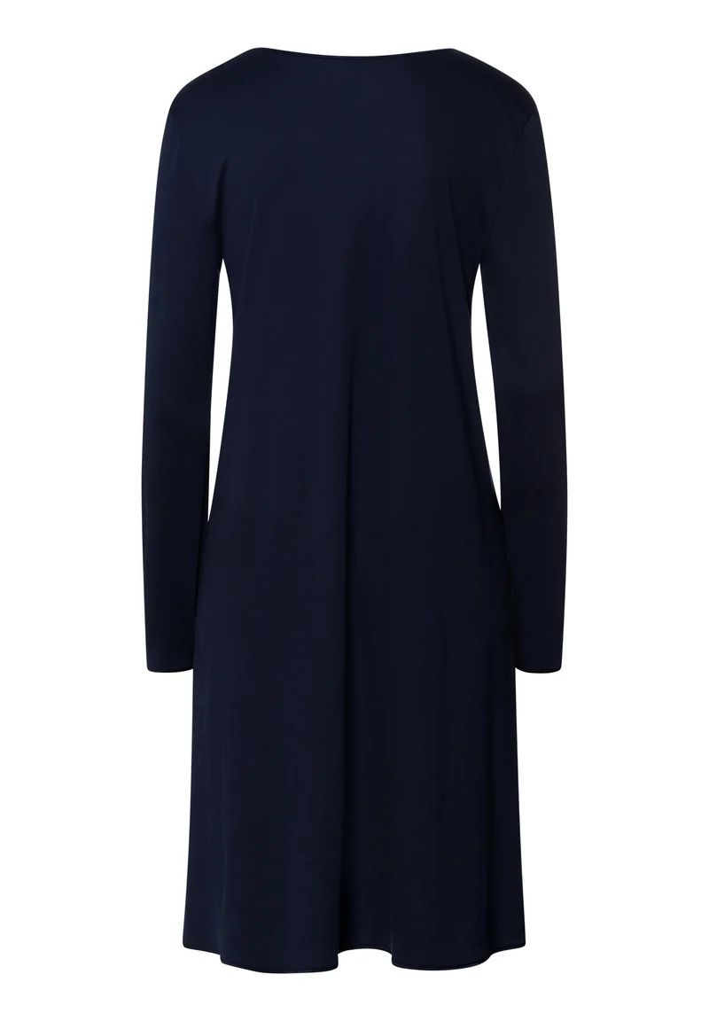 Cotton Silk L/SLV Nightdress 100cm | deep navy 074815-071610