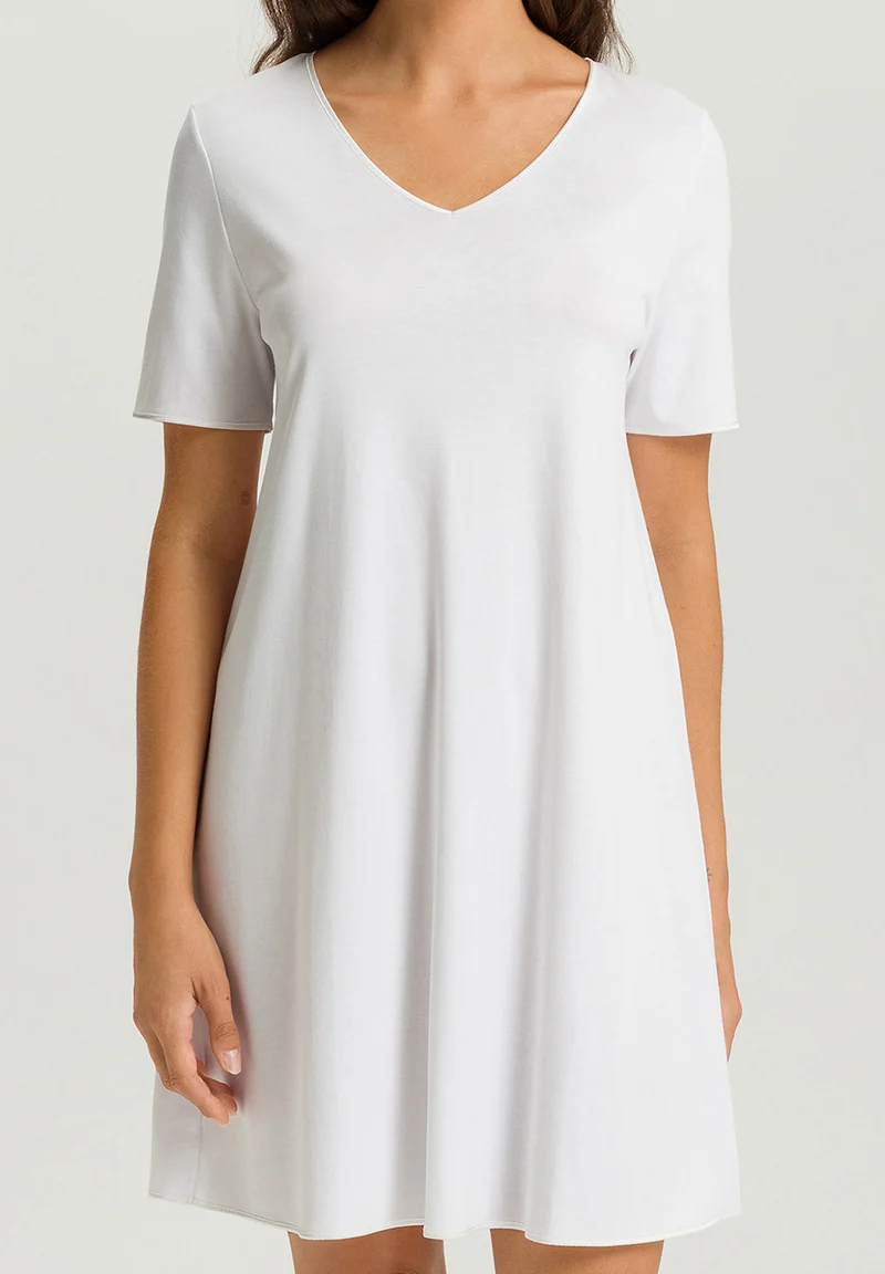 Cotton Silk S/SLV Nightdress 90cm | white 074814-070101