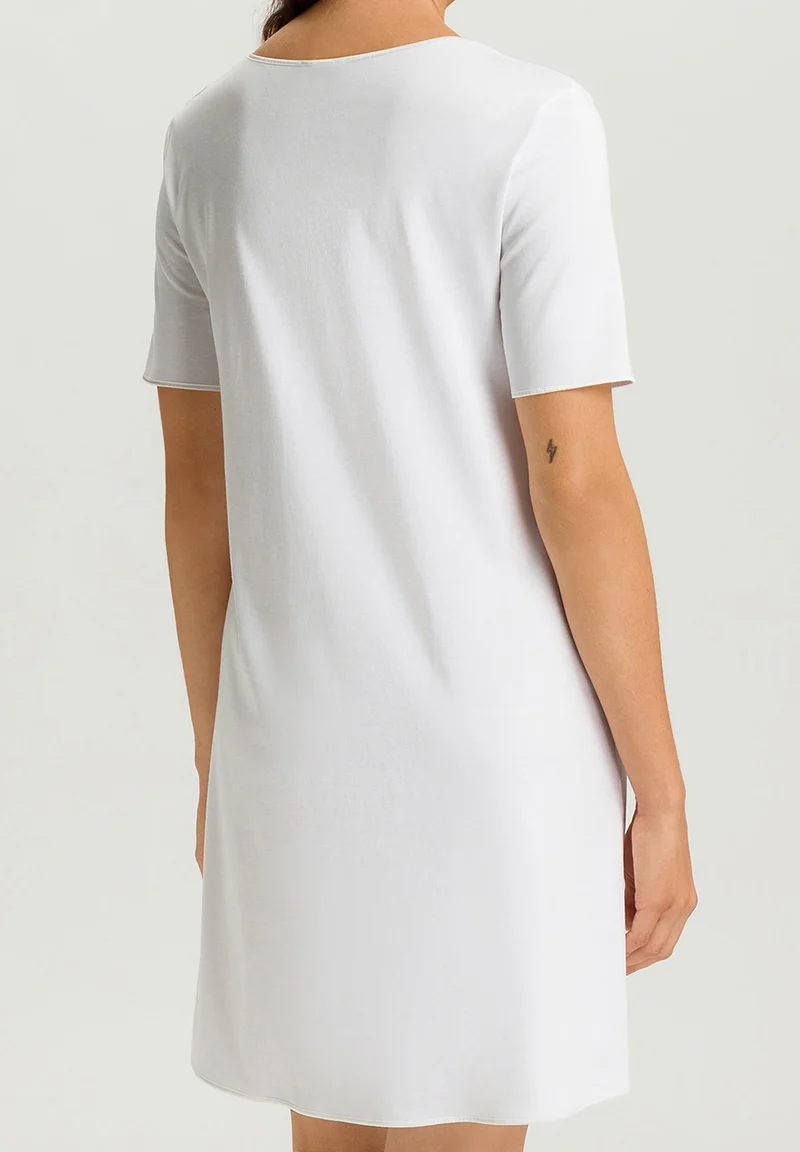 Cotton Silk S/SLV Nightdress 90cm | white 074814-070101