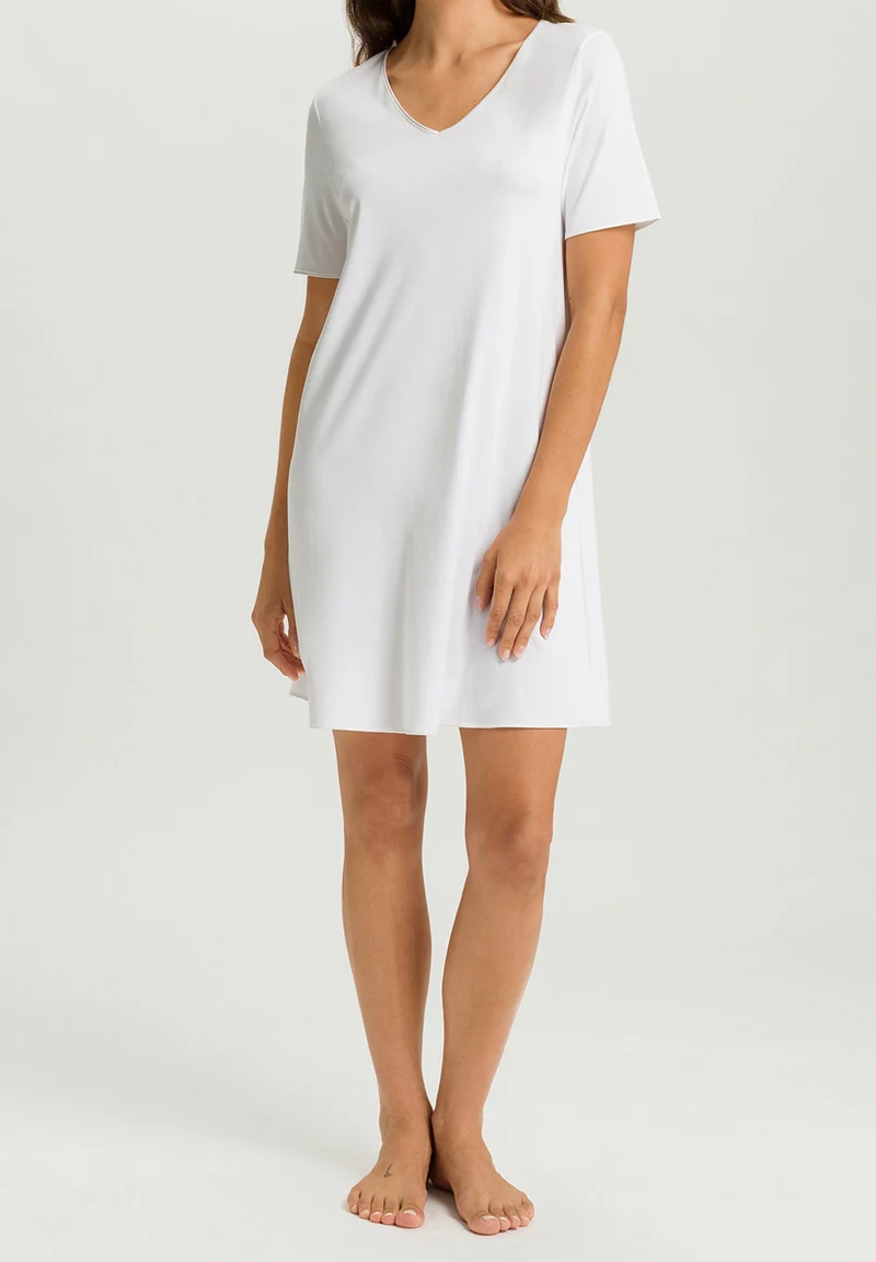 Cotton Silk S/SLV Nightdress 90cm | white 074814-070101