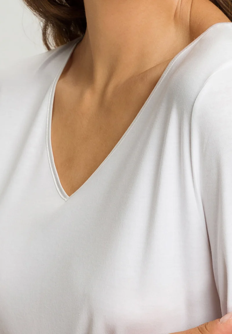 Cotton Silk S/SLV Nightdress 90cm | white 074814-070101